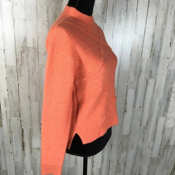 Abound Knit Stitch Design Sweater Pullover Coral XL NWT - Picture 3 of 5